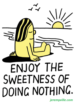 doing nothing cartoon